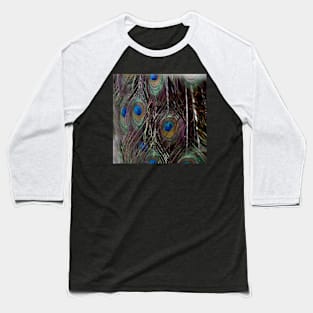 Peacock Feather Baseball T-Shirt